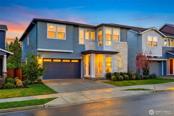 a front view of a house