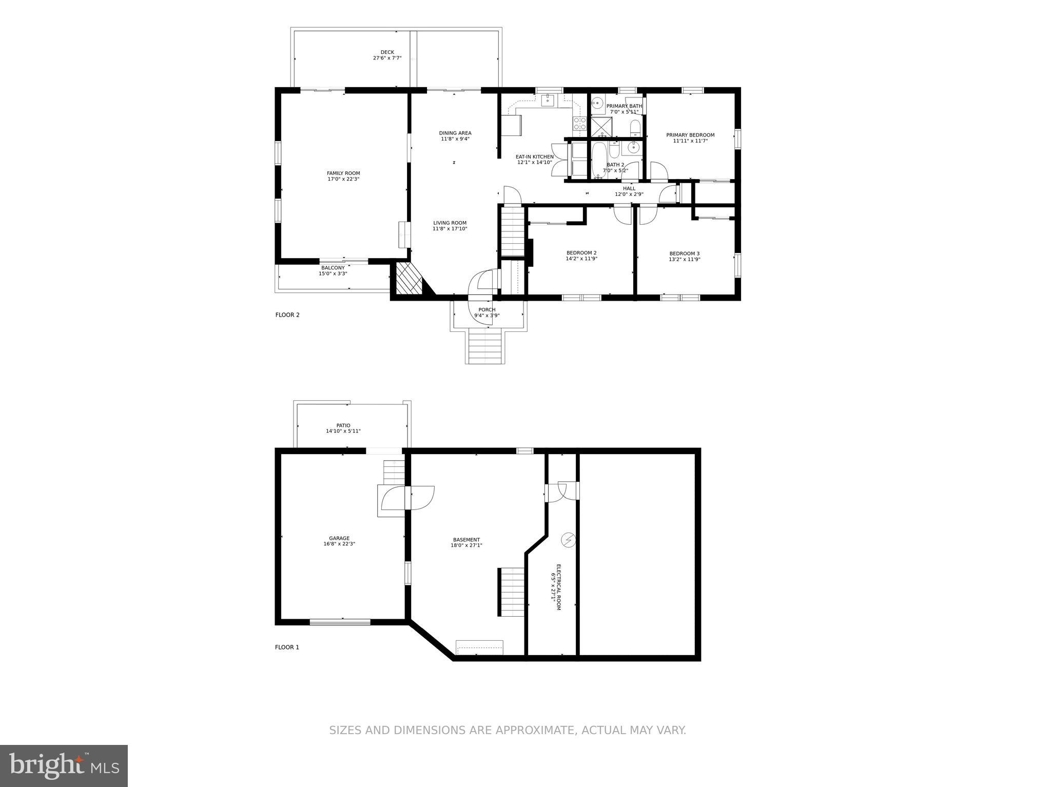 1 Holly Road Pasadena, MD 21122 - Photo 32 of 32 Floor Plan: All Levels Combined