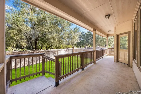 a view of a porch