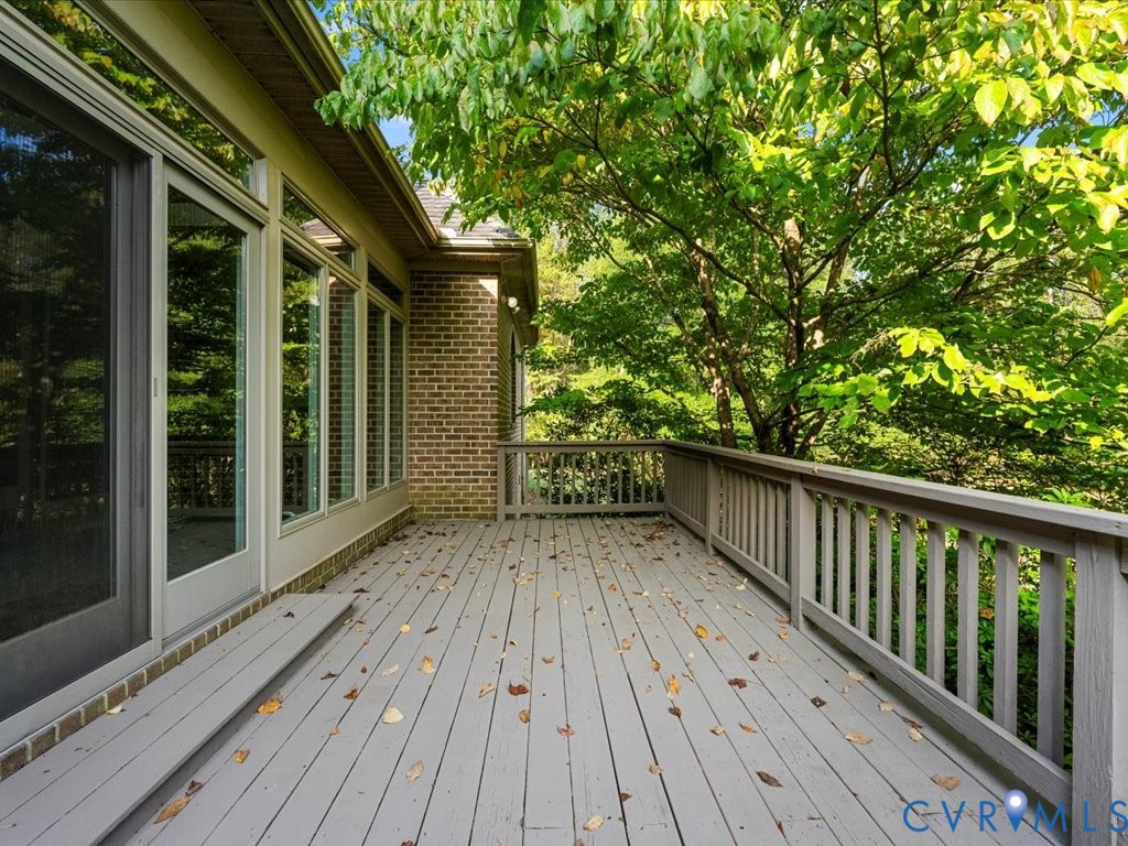 5515 Herring Creek Road Aylett, VA 23009 - Photo 44 of 50 a view of balcony with wooden floor