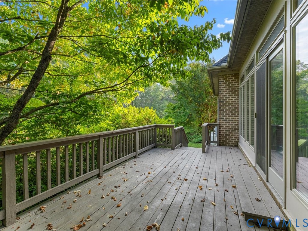 5515 Herring Creek Road Aylett, VA 23009 - Photo 45 of 50 a view of backyard with a deck