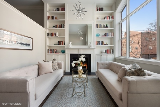 507 West Menomonee Street Chicago, IL 60614 - Photo 4 of 18 a living room with furniture and a fireplace