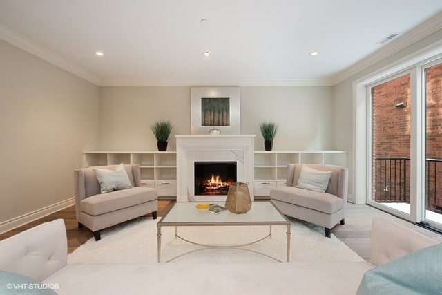 507 West Menomonee Street Chicago, IL 60614 - Photo 8 of 18 a living room with furniture and a fireplace