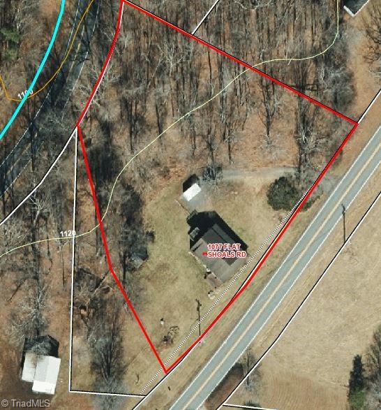 1077 Flat Shoals Road King, NC 27021 - Photo 46 of 46 1.335 Acres - Different from current GIS, .287 surveyed by owners to incorporate their fencing on the Southern border.