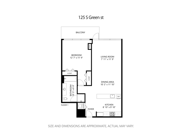 125 South Green Street, Unit 209A Chicago, IL 60607 - Photo 14 of 16 a picture of a book and a bed