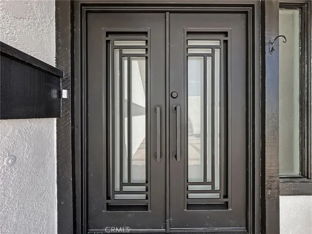 a view of front door