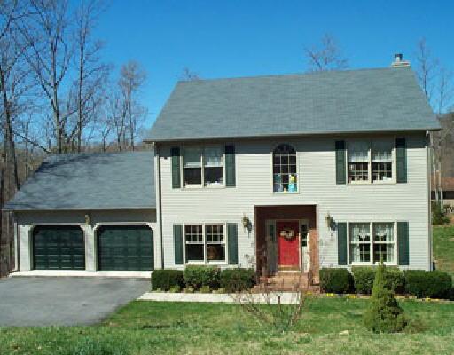 159 Oak Ridge Court Blue Ridge, VA 24064 - Photo 2 of 2 a front view of a house with a garden and plants