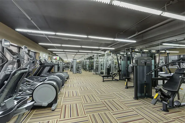 a view of gym equipment