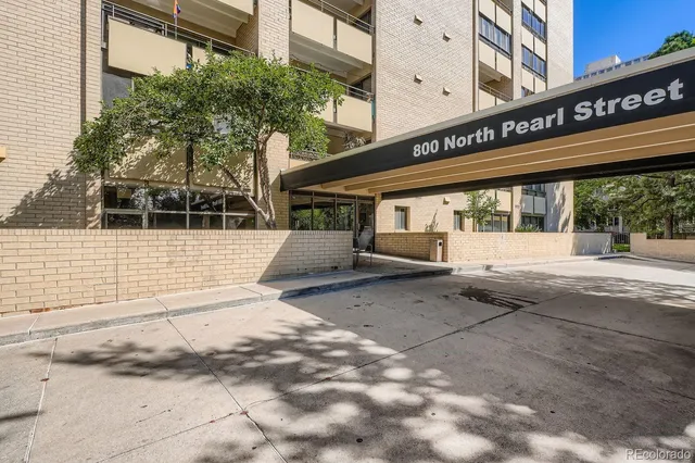 a front view of a building