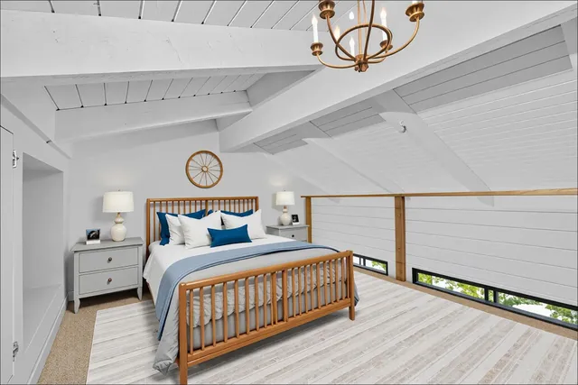 a view of a garden with plants