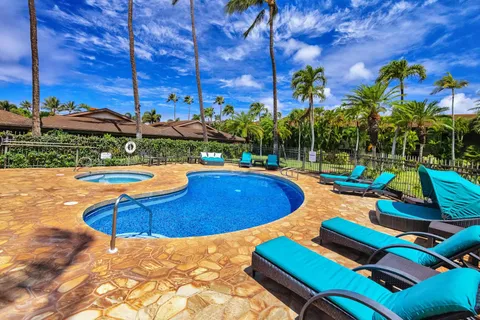 a patio view with a seating space
