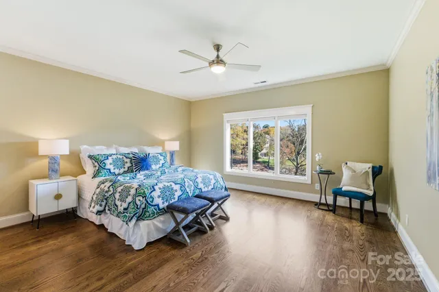 a view of kitchen and dining room with wooden floor