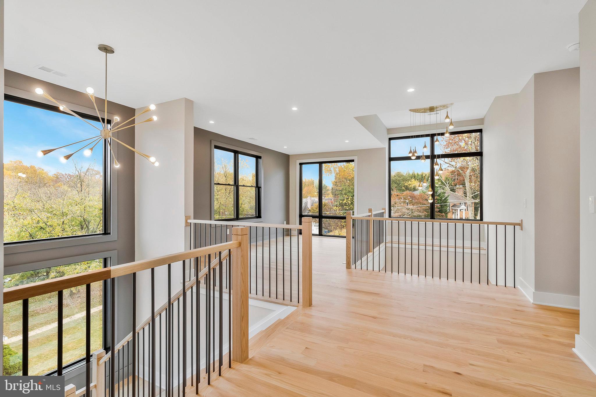 1907 Foxhall Road McLean, VA 22101 - Photo 30 of 100 Modern wood railing system with metal balusters