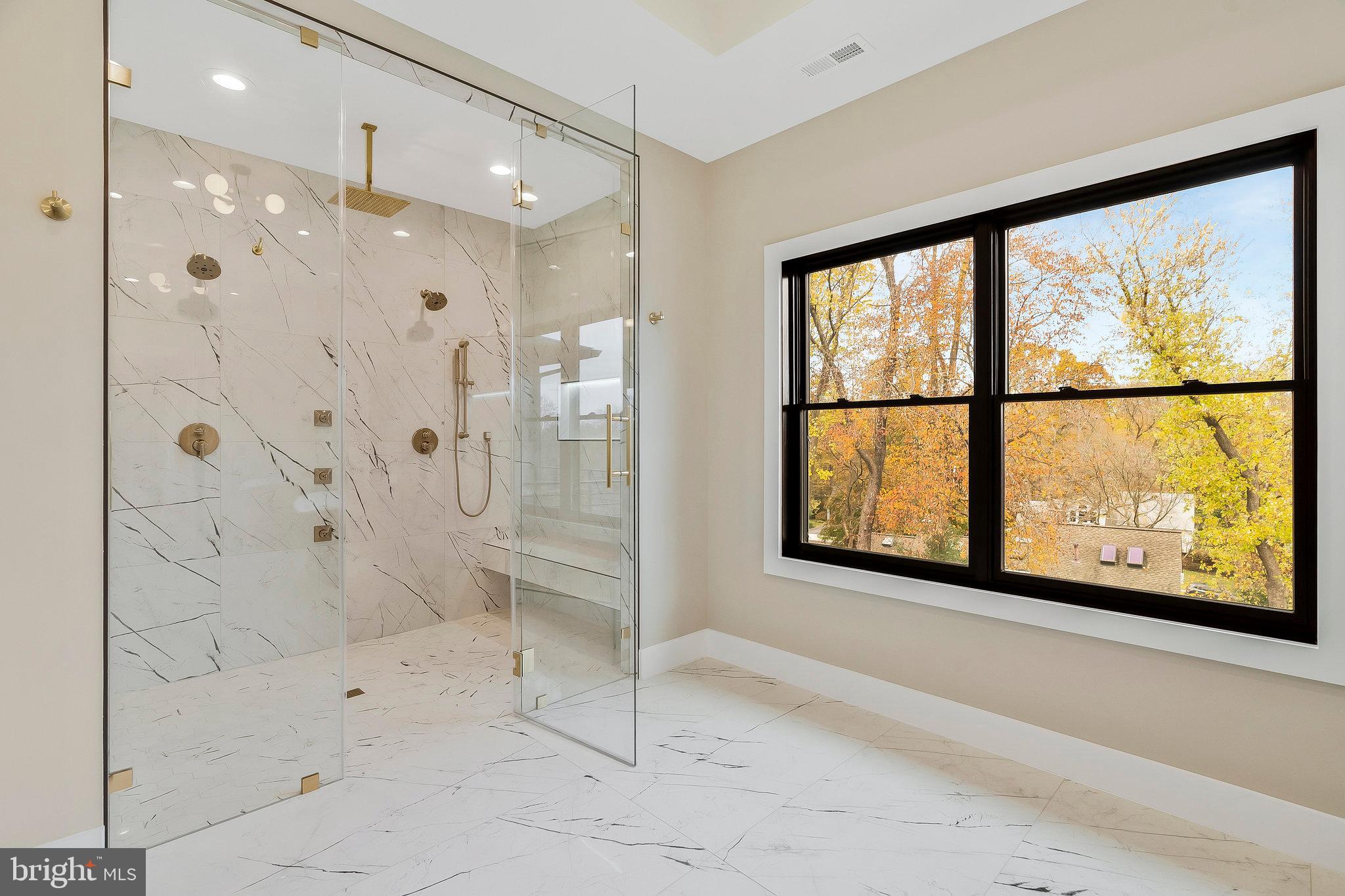 1907 Foxhall Road McLean, VA 22101 - Photo 45 of 100 Steam shower with a bench