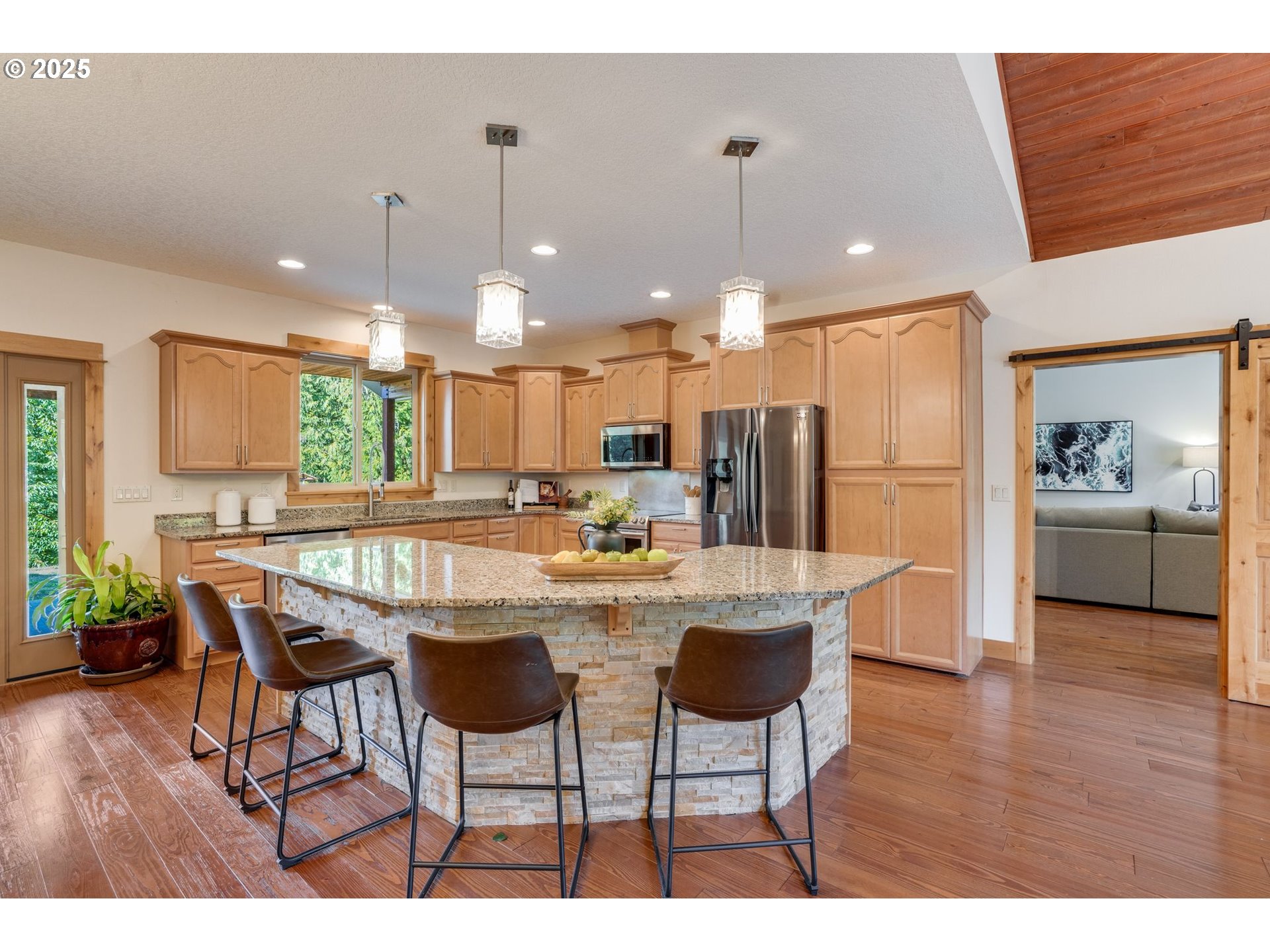 30076 Southeast Cemetery Road Estacada, OR 97023 - Photo 10 of 38 a dining room with furniture and wooden floor