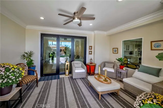 a house view with swimming pool and garden space