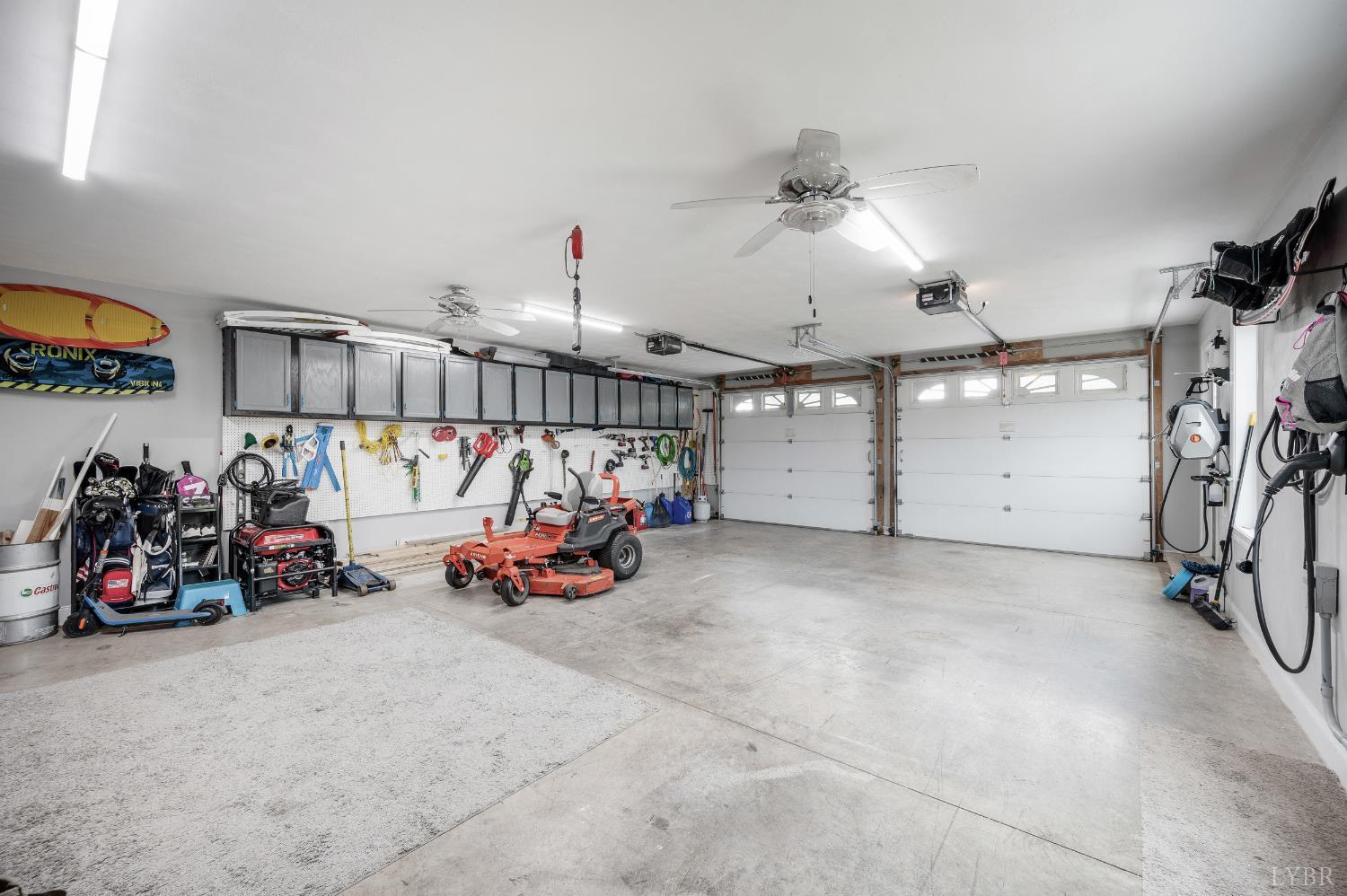 101 Little Creek Road Moneta, VA 24121 - Photo 54 of 76 a view of a garage with a bike and garage