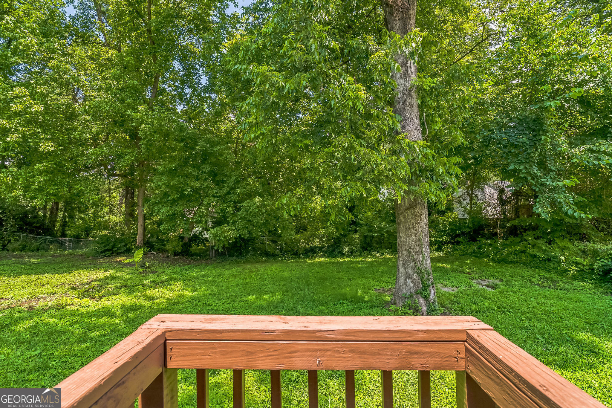1381 Sharon Street Northwest Atlanta, GA 30314 - Photo 29 of 34 a view of a backyard with a garden