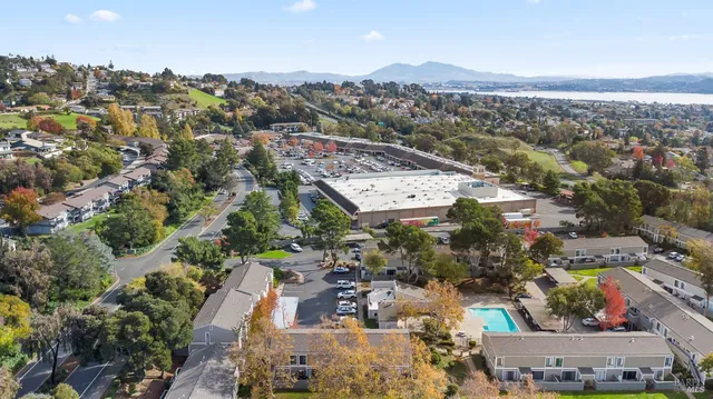 an aerial view of a city