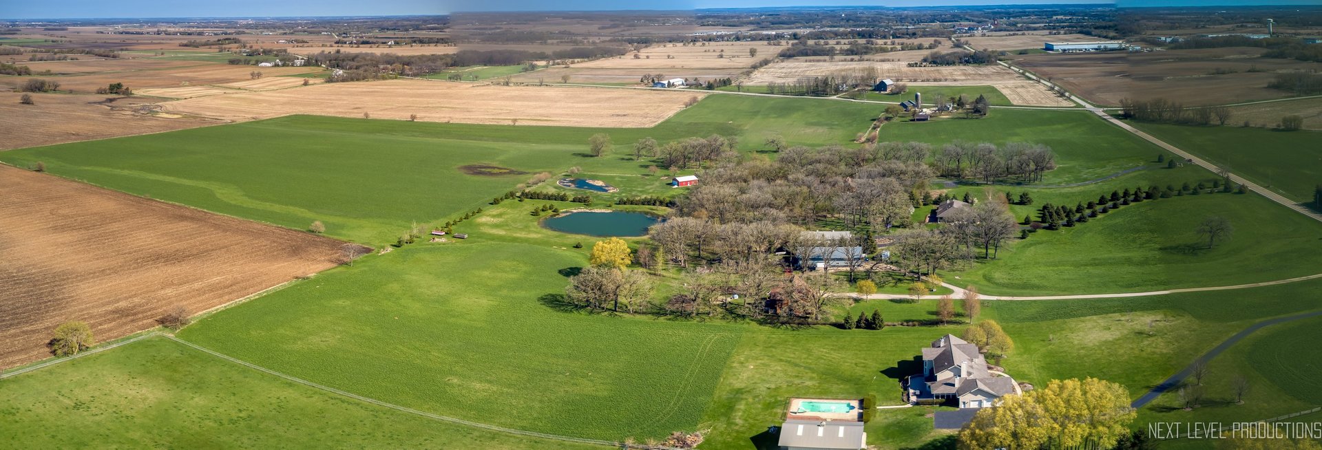 46W109 Big Timber Road Hampshire, IL 60140 - Photo 9 of 11 an aerial view of a residential houses with outdoor space and trees