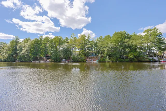 a view of a lake next to a lake