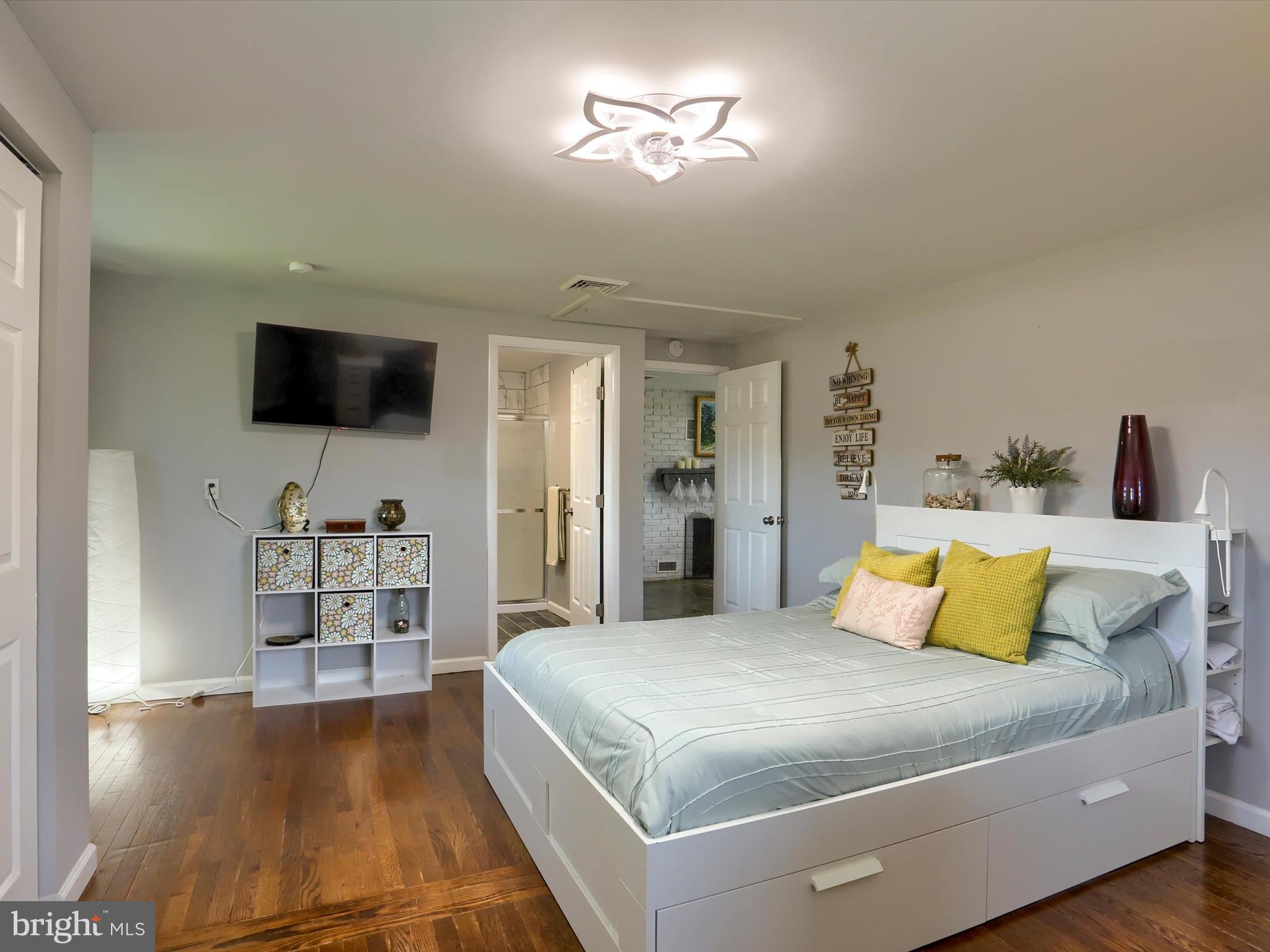 5931 York Road Spring Grove, PA 17362 - Photo 15 of 38 a bedroom with a bed and a flat screen tv