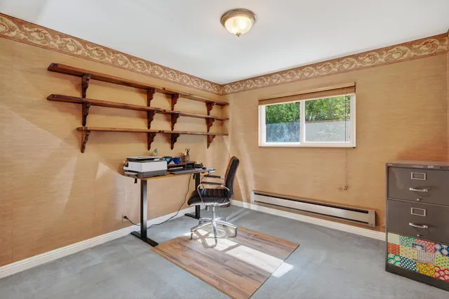 a room with musical instruments