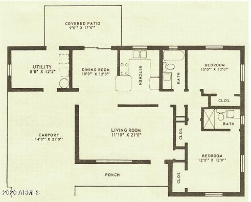5210 Casper Road Mesa, AZ 85205 - Photo 32 of 32 Floor Plan