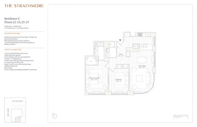 $1,865,000 | 400 East 84th Street, Unit 22C | Upper East Side