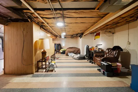 a kitchen with lots of counter top space
