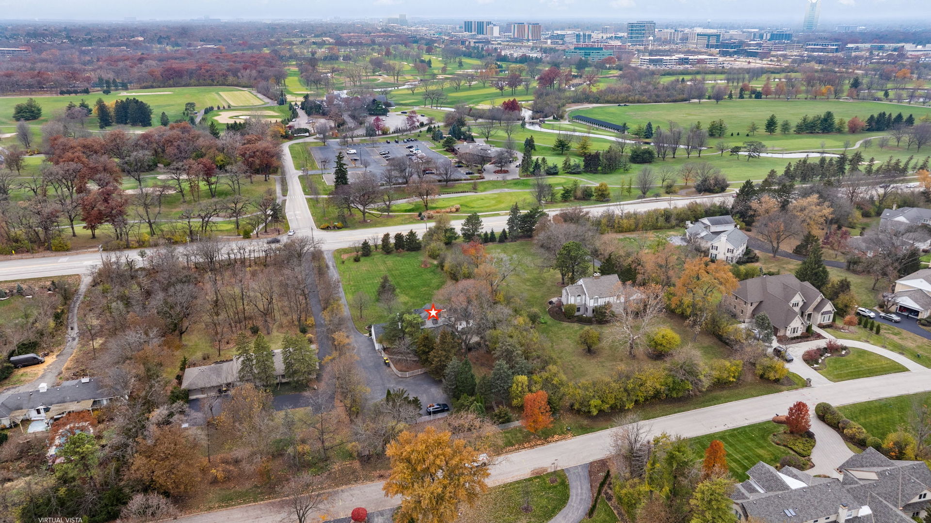 2619 York Road Oak Brook, IL 60523 - Photo 36 of 41 an aerial view of lake and residential houses with outdoor space