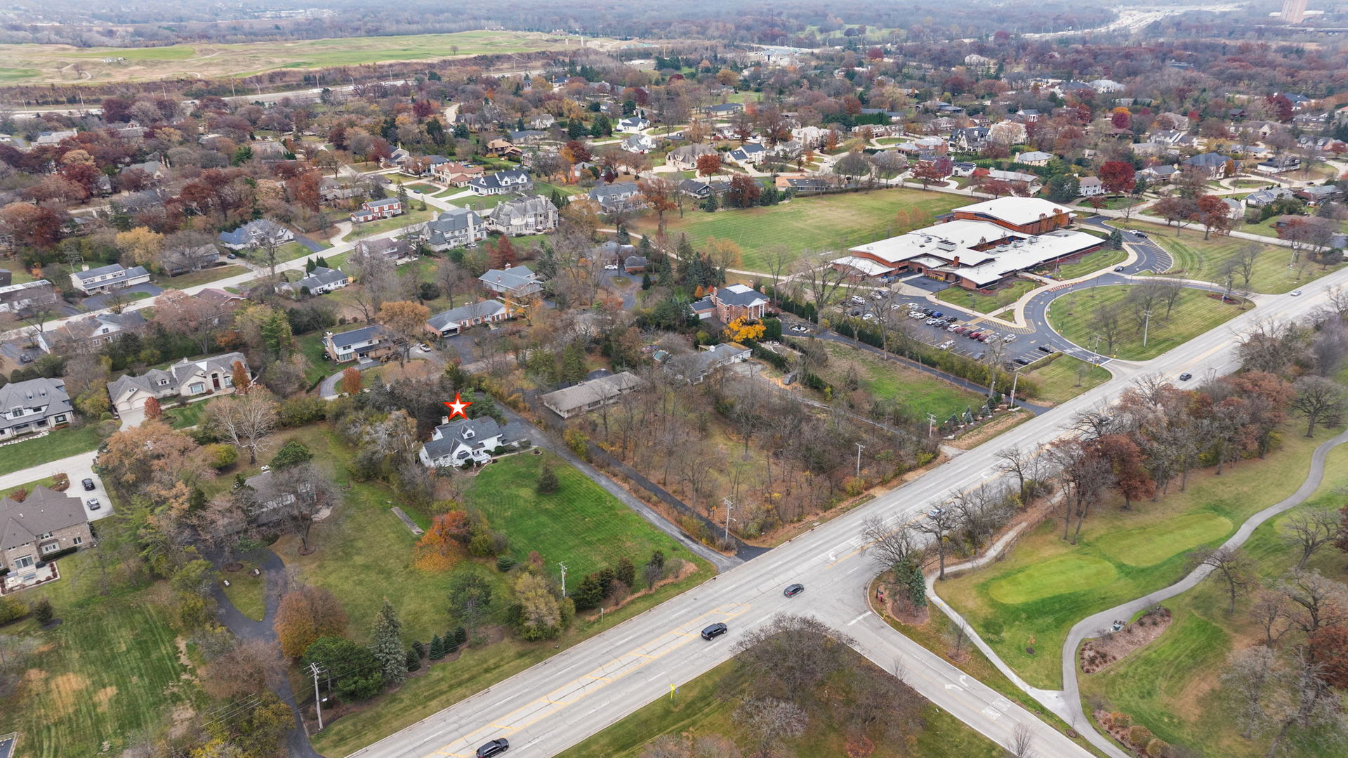 2619 York Road Oak Brook, IL 60523 - Photo 37 of 41 a view of a city from a terrace