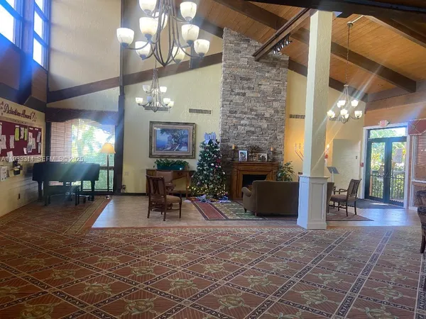 a view of a livingroom with furniture