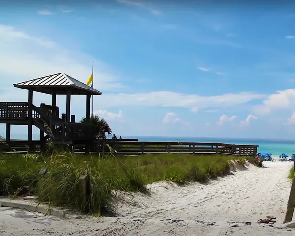 a view of a lake with a terrace