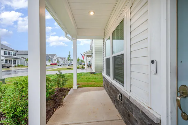 a view of a back yard from a window