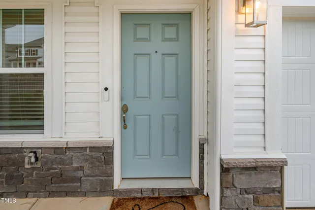 a view of front door of house