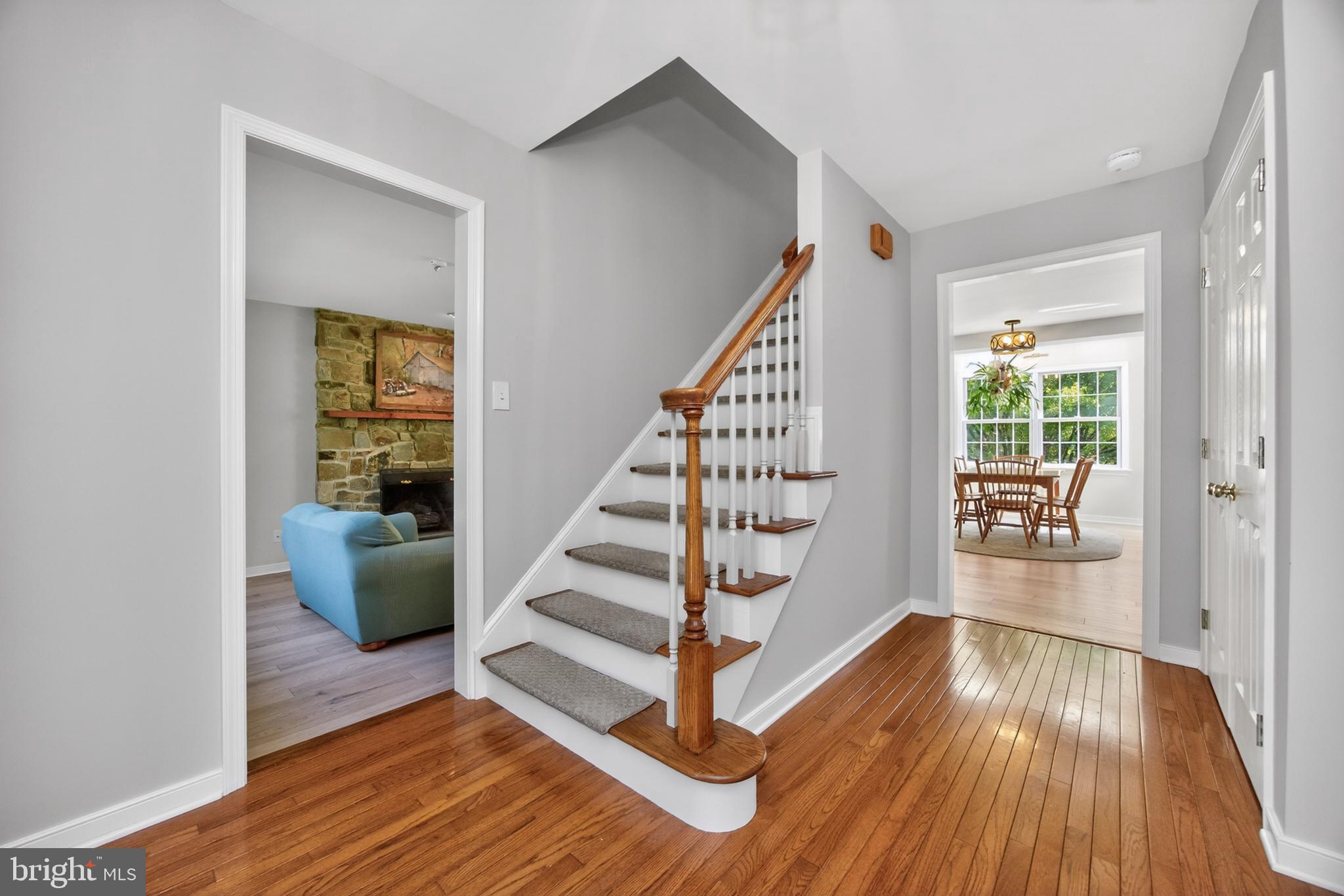 153 East Doe Run Road Kennett Square, PA 19348 - Photo 21 of 76 Staircase with hardwood treads