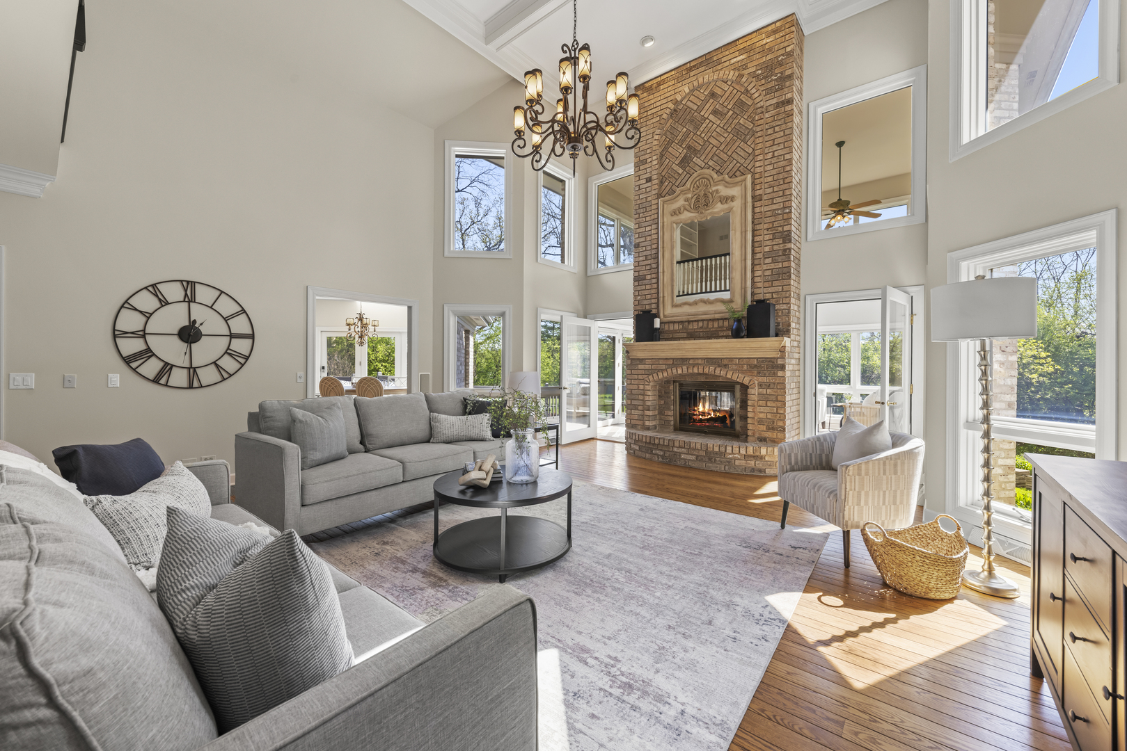 1S151 Winfield Road Wheaton, IL 60189 - Photo 14 of 73 a living room with furniture and a fireplace
