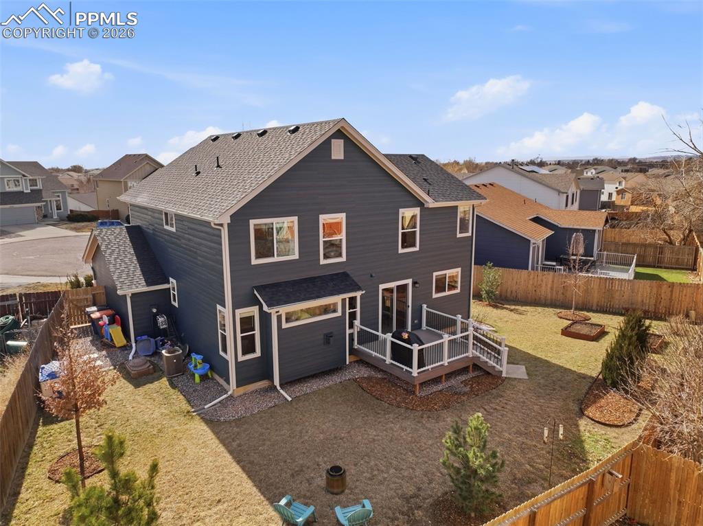 8318 Shadow Run Lane Fountain, CO 80817 - Photo 44 of 50 a view of a house with a patio
