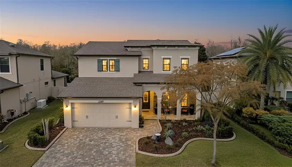 a house view with a outdoor space