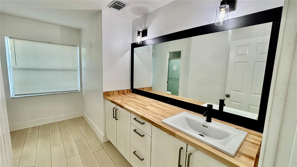 712 19th Street Orlando, FL 32805 - Photo 14 of 28 a bathroom with a sink and a mirror