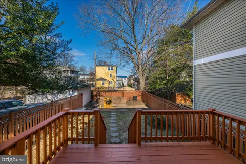 a view of balcony with deck