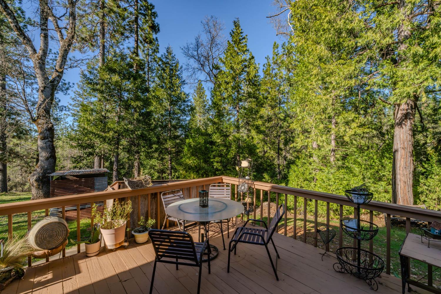 6145 Swiss Ranch Road Mountain Ranch, CA 95246 - Photo 62 of 84 a view of a chair and table on the wooden floor