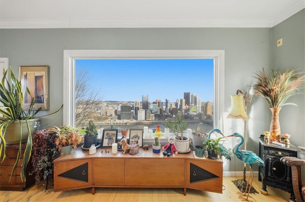 237 Grandview Avenue Pittsburgh, PA 15211 - Photo 13 of 43 a living room with furniture and a large window
