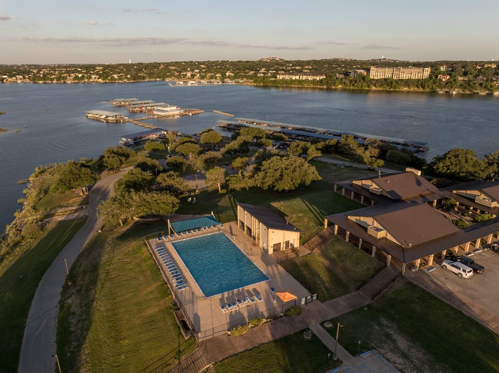 330 Southwind Road Point Venture, TX 78645 - Photo 37 of 39 Jr olympic pool overlooking lake, marina, and floating restaurant!