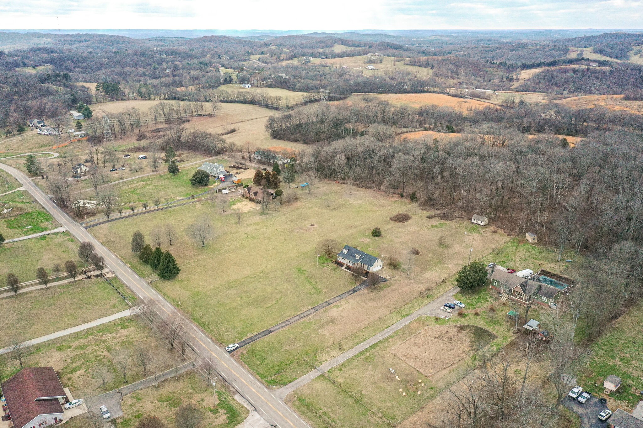 1871 Clara Mathis Road Spring Hill, TN 37174 - Photo 35 of 39 an aerial view of residential houses with outdoor space