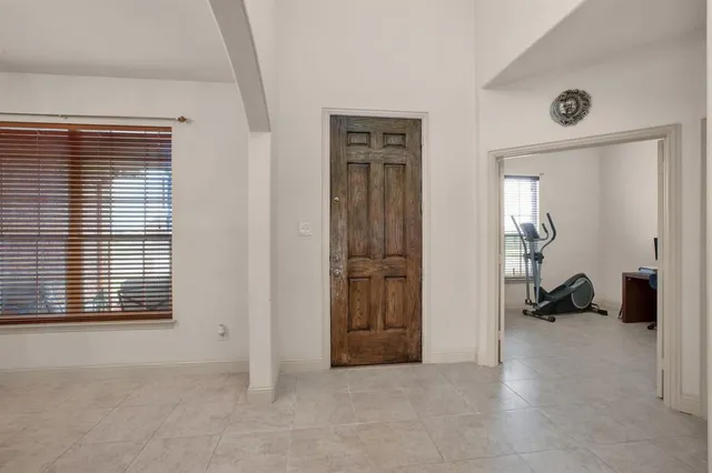 an entryway with a livingroom