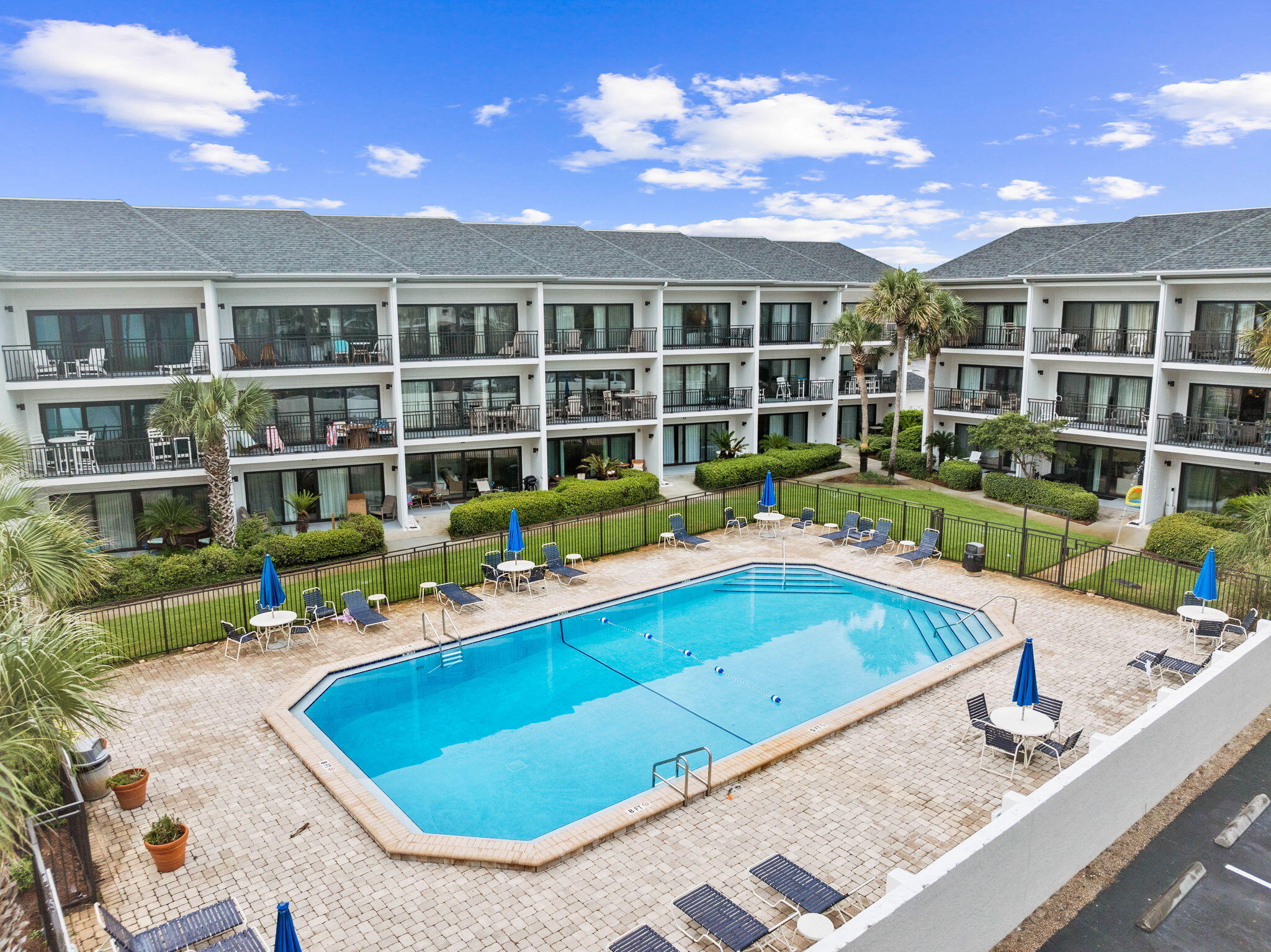 3722 East County Highway 30A, Unit 3 Santa Rosa Beach, FL 32459 - Photo 22 of 22 a view of swimming pool with seating space and deck in the back