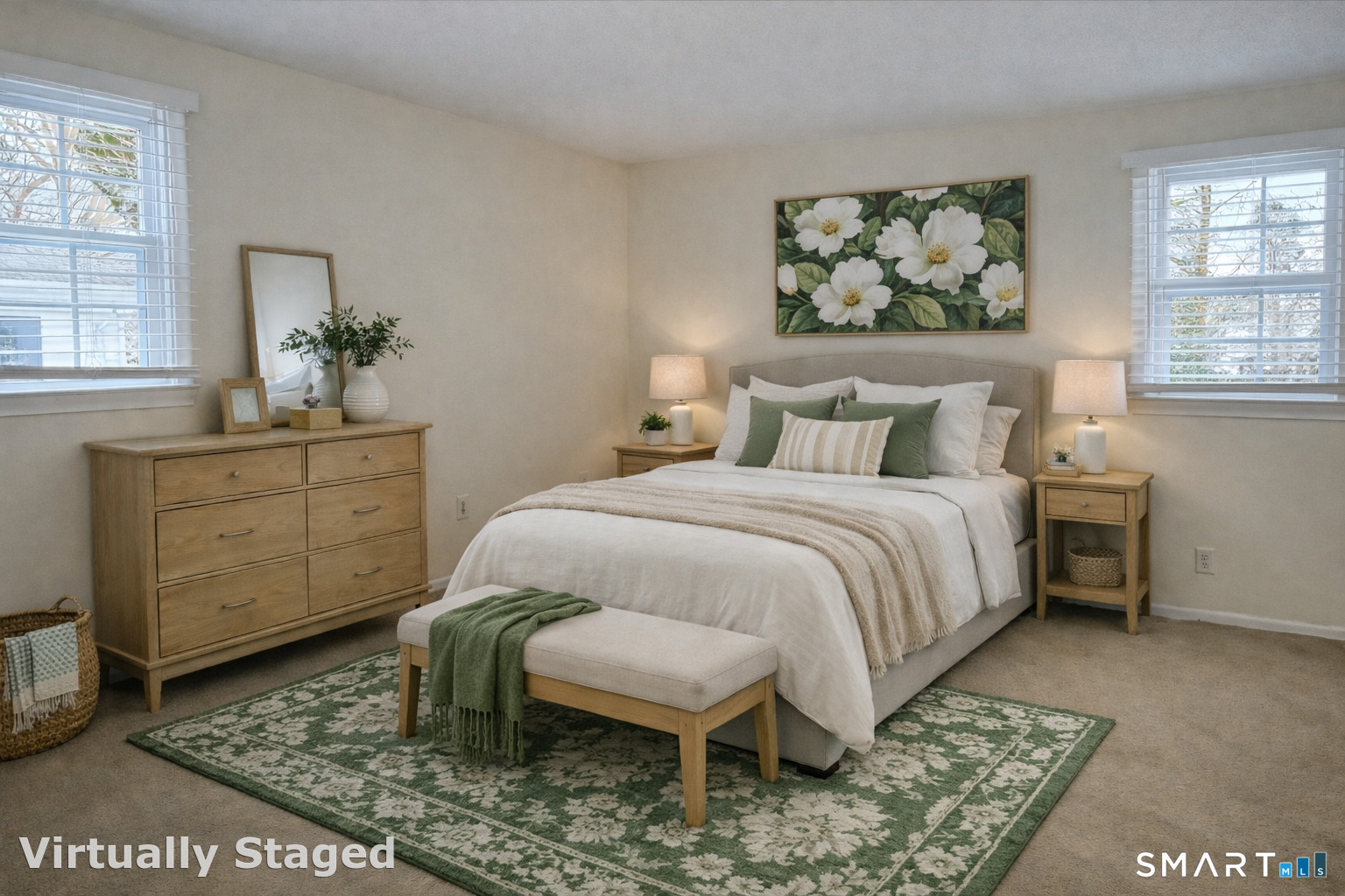 26 College Street, Unit 2 Clinton, CT 06413 - Photo 12 of 27 a bedroom with a bed a dresser and next to a window