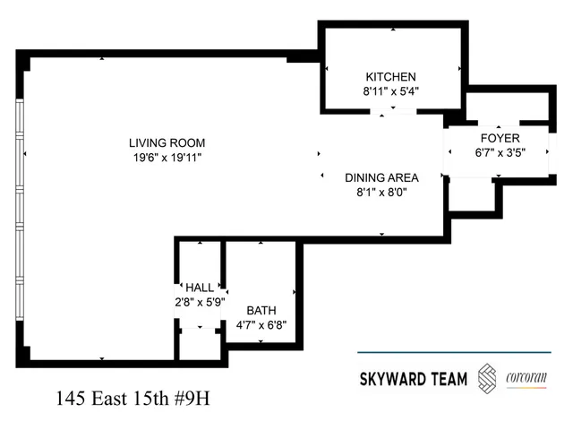 $599,000 | 145 East 15th Street, Unit 9H | Gramercy